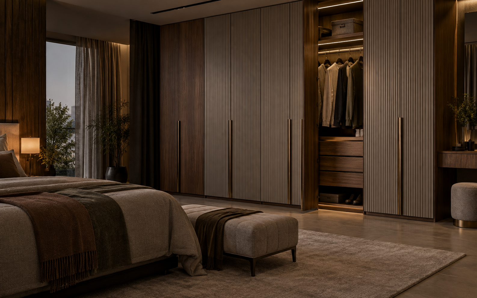 Illustrative premium wardrobe